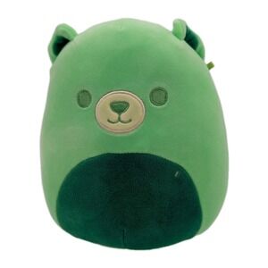 Squishmallows 8" Green Bear Plush Stuffed Animal Kellytoy Minor Flaw EUC